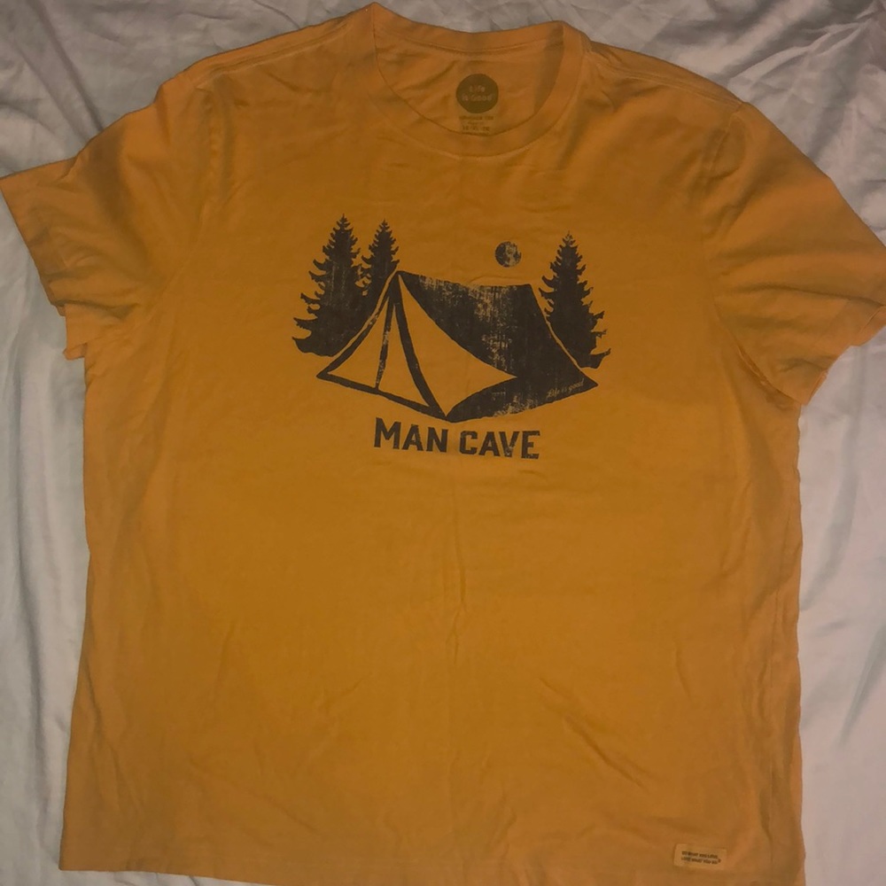 Life is Good Mancave tshirt